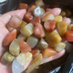 西柔慕 金絲玉戈壁玉籽料玉石原石邊角料花盆魚缸料子毛料碎料400克 拋光邊角料(中號)400克