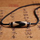 寶鉑琳九眼天珠真品西藏轉(zhuǎn)運(yùn)珠瑪瑙吊墜天珠吊墜掛件項(xiàng)鏈飾品本命年男女 虎牙天珠30x10mm