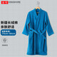 金號（KING SHORE）純棉浴袍酒店情侶浴衣 純棉 柔軟吸水 全棉家居汗蒸服 男女通用 男款蘭色180