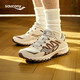 Saucony索康尼GRID PEAK復古運動休閑鞋男女情侶老爹鞋卡基褐42.5