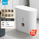 茶花柯琳按壓彈蓋式垃圾桶大號帶蓋家用廚房辦公室紙簍 【10.8L大號窄邊垃圾桶】白色