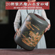茗泥堂 宜興紫砂茶葉罐大號普洱茶罐儲存茶缸七子餅密封茶餅罐儲物罐子 20餅裝 直筒泥繪綠色款 22L