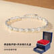 銀千惠999純銀手鏈女款高端輕奢手鐲女士時(shí)尚飾品生日禮物送女朋友老婆 幸運兔手鏈+天長(cháng)地久禮盒 高級感女生禮物/配首飾證書(shū)/玫瑰花禮盒送女友