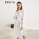 PORTS寶姿女裝 秋冬新品長(zhǎng)袖中長(zhǎng)連衣裙SL9D012LPC011 卷云白 L (8)