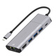 威焱手機擴展塢ipad蘋(píng)果lightning轉接rj45網(wǎng)線(xiàn)usb轉換器iphone轉電視hdmi投影同屏器線(xiàn)投屏器連投影儀 太空灰