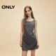 ONLY秋季精致設計感拼接顯瘦無(wú)袖短裙連衣裙女|124307054 G51 中花紗灰 S (160) 80A