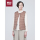 無(wú)印良品（MUJI）女式 輕量羽絨便攜式 背心  煙熏粉色 XL 