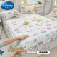 迪士尼（Disney）家紡全棉床笠單品純棉單床罩家用1.8×2m席夢思保護(hù)罩雙人床罩 KT粉藍(lán)喵喵【親膚透氣】 90x200cm高22cm以內(nèi)通用單床笠
