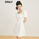ONLY短款牛仔連衣裙女|123142015 J2G米白色 165/84A/M