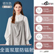 塔西伯利 TOIXI BRORY防輻射服孕婦電腦上班族服裝懷孕期內穿隱形肚兜吊帶 銀灰色-全面雙層防輻射 XL(孕前體重53-63公斤)