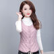 蘭威費雷棉馬甲女冬季短款韓版新款修身保暖內穿女士背心坎肩 藕粉色 L 100-110斤