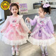 G.duck時(shí)尚裙子女童公主裙秋冬連衣裙三麗鷗衣服兒童洛麗塔庫洛米春夏 紫色庫洛米 100碼建議身高90-100cm3-4歲