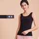 仕樂(lè )女士背心夏季薄款百搭打底無(wú)袖白汗衫透氣吸汗運動(dòng)跨欄修身 黑色 L
