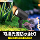 山沃照明地插燈戶外防水別墅花園庭院民宿園林LED射樹(shù)燈照樹(shù)燈景觀射燈 9W-地插款 暖白光