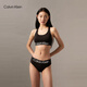 Calvin Klein內(nèi)衣【七夕禮物】女士美拉德ck無鋼圈輕運動交叉美背文胸QP3072O UB1-太空黑 M