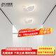 鹿屋 過道燈走廊燈北歐led吸頂燈簡約現(xiàn)代房間燈具客廳餐廳燈主臥室燈 白色 葉子款【23*26CM】三色