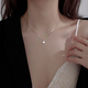 伊燦簡(jiǎn)約高級(jí)感水鉆吊墜項(xiàng)鏈女2025年新款氣質(zhì)小眾輕奢鎖骨鏈百搭頸鏈 輕奢水鉆吊墜項(xiàng)鏈
