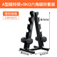 華亞（HUAYA）啞鈴架 環(huán)保包膠啞鈴六角啞鈴架套裝家用商用健身器材 啞鈴架+啞鈴（2.5kg*2只）