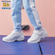 Skechers斯凱奇學(xué)生童鞋熊貓鞋男女童運(yùn)動(dòng)鞋老爹鞋魔術(shù)貼休閑跑鞋996212L
