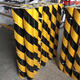 愛駕寶斜紋反光警示膠帶黑黃紅白反光膜貼交通反光條貼50cm60cm80cm 1.24米寬*1米_ 黑黃斜紋