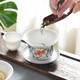 華光陶瓷 蓋碗茶杯 功夫茶具套裝家用陶瓷茶杯   國(guó)彩天姿蓋碗 2頭禮盒裝1只