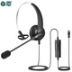 白恩DH630呼叫中心電話(huà)耳機耳麥頭戴式移動(dòng)電信聯(lián)通電銷(xiāo)外呼坐席客服中心高清通話(huà)電腦手機佩戴舒適 單耳水晶頭調音靜音調節線(xiàn)序插電話(huà)機