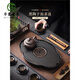 家用會(huì )客陶瓷儲水排水雙用式茶盤(pán)茶托盤(pán)簡(jiǎn)約家居百搭茶臺不發(fā)霉 黑陶異形儲水排水雙用盤(pán)
