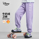 迪士尼（DISNEY）童裝兒女童搖粒絨長(cháng)褲抗靜電輕盈保暖運動(dòng)褲子25春DB431ME11紫130