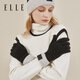 ELLE兔毛手套女士秋冬季戶(hù)外保暖可觸屏毛線(xiàn)學(xué)生騎行可愛(ài)羊毛分指