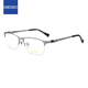 精工(SEIKO)眼鏡框男款半框鈦材休閑遠(yuǎn)近視鏡架HC1025 169 55mm淺灰色/啞黑色