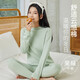 恒源祥初高中學(xué)生秋衣秋褲套裝青少年大童女純棉春秋薄款保暖內衣棉毛衫 【100%純棉】中領(lǐng)果綠 170（建議體重90-115斤）