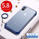 倍蓓思 蘋果x手機殼iPhone xs max保護套xr無邊框透明磨砂裸機手感 TPU軟邊防摔防指紋 蘋果X/XS【寶石藍】透明磨砂+金屬指環(huán)