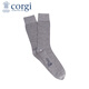 CORGI柯基英國進(jìn)口襪子純色埃及棉手工男女中筒襪四季薄款七夕禮物 Grey 男款40-44