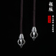 藏漢屋 創(chuàng)意 藏式佛珠手串飾品黃銅925銀弟子珠配飾繩頭結(jié)尾吊墜diy配件 銀弟子珠繩頭結(jié)尾配飾一對(duì)不帶繩