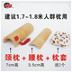 頸椎竹木枕腰椎竹枕竹枕頭頸枕汗蒸枕楠竹枕定制 頸枕+腰枕(竹一套) 1.7米左右用