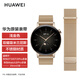 華為手表表帶適用于Watch GT3丨GT2丨GT表帶女款42mm運動時尚雅致版真皮氟橡膠替換腕帶 淺金色【米蘭尼斯女款表帶】20mm磁吸款