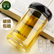富光單層玻璃杯加厚大肚泡茶缸大容量透明圓形帶蓋防漏水杯 580ml豪飲型