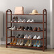 唯良楠竹鞋架門(mén)口多層鞋架子家用簡(jiǎn)易鞋架宿舍鞋柜防塵小鞋架置物架 茶色【5層長(cháng)80cm】
