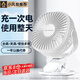 YOUMAKER小風(fēng)扇usb/電風(fēng)扇/小電扇桌面/臺(tái)扇辦公宿舍學(xué)生戶(hù)外大風(fēng)力床頭車(chē)載迷你便攜嬰兒車(chē)壁掛夾式充電扇 【充電款-白】1800mAh充插兩用丨三擋調(diào)節(jié)