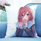 博帆星輝中野三玖抱枕五等分的花嫁周邊床頭靠枕動(dòng)漫二次元枕頭套睡覺(jué)枕頭 11 35x35cm