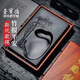 榮寶齋 硯臺 歙硯毛筆書(shū)法文房四寶四大名硯原石大容量墨海墨池墨盒磨墨禮盒 竹報平安