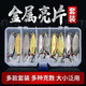 君拓路亞餌水蛭遠(yuǎn)投亮片餌白條馬口亮片鱸魚翹嘴餌路亞亮片假餌套裝 套餐六【5克-10克組合款】五枚裝