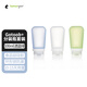 Humangear 旅行裝洗漱humangear硅膠乳液分裝瓶出差空瓶套裝旅游便攜大容量 100ml-3件套-透明/綠/藍
