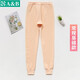 AB內衣保暖褲秋冬男女褲夾棉三層保暖中老年單件棉毛秋褲 基礎款女士-淡玉 2XL 【0°-10°】