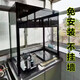 牡恒油煙機(jī)免安裝不掛墻抽油煙機(jī)陽(yáng)臺(tái)窗戶(hù)帶玻璃罩油煙機(jī)出租房屋小型家用排油煙機(jī)一體立柜式吸油煙機(jī) 頂配21立方吸力【85cm中號(hào)】含自動(dòng)熱清洗 黑色款