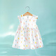 宜爽兒寶寶夏裝女?huà)雰汗魅剐⊥b兒童碎花純棉連衣裙夏季裙子女童洋氣 甜筒 100