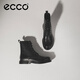 愛步（ECCO）男士短靴 工裝靴系帶皮靴男士靴子 都市首爾522304 黑色52230401001 42