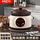 ANETA紫砂電燉鍋家用煲湯燉湯鍋插電全自動(dòng)快燉燉盅養生多功能大容量熬煮粥神器智能bb輔食電砂鍋 天然紫砂【適合1-2人】 1.8L