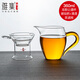 雅集茶具龍膽玻璃公道杯茶漏功夫茶具公杯分茶耐熱配件倒茶器加厚 龍膽公道杯360ml（琥珀把）+茶濾網(wǎng)