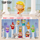 TOP TOY GGBOND豬豬俠百變男神系列盲盒手辦桌面擺件 男生兒童生日禮物 端盒（內含6個(gè)）